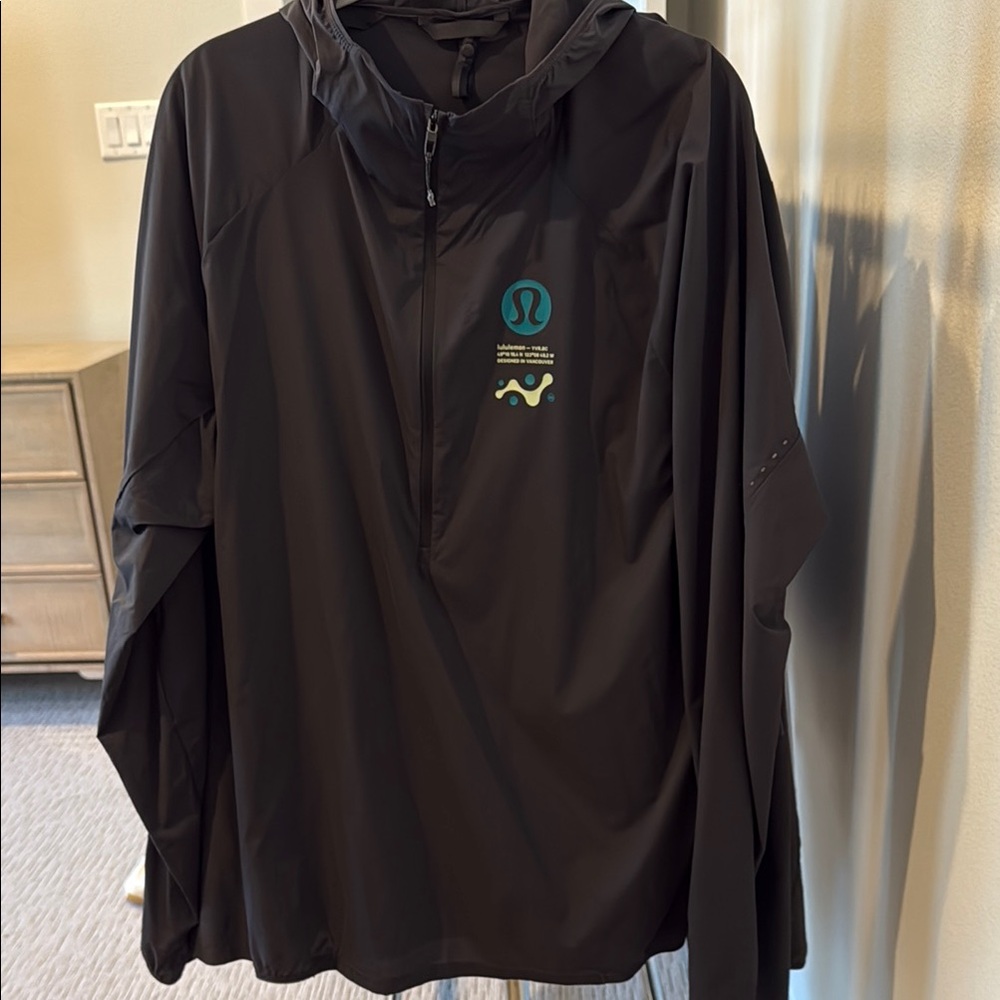 Lululemon Black Jacket with Yellow Graphic